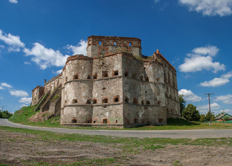 Fototapeta na wymiar Scenic view on Medzhybizh Castle. Location place: Medzhybizh, Ukraine.