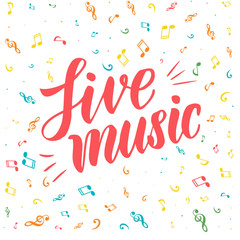 Live Music Lettering.