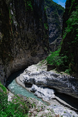 Obraz premium mountains and river