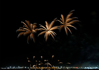 Fireworks on Bahrain National Day 2016