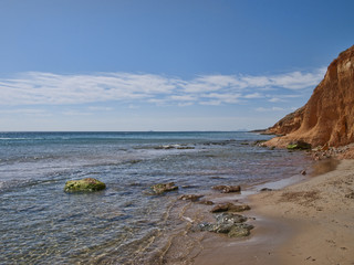 Fototapeta na wymiar Mediterranean sea at Pilar de la Horadada