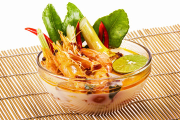 Tom yam kung soup from Thailand