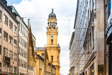 MUNICH, GERMANY - June 25, 2018: Church of the Holy Spirit, Munich, Germany