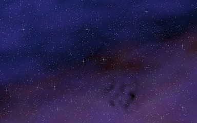 Colorful and beautiful space background. Outer space. Starry outer space texture. 3D illustration