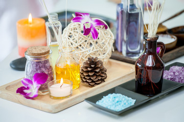 Spa massage setting Herbal and oil treatment equipment