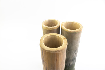 Bamboo tube isolated