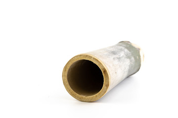 Bamboo tube isolated