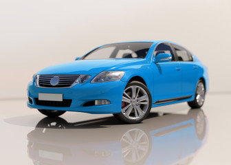 Modern Generic Sedan Car
