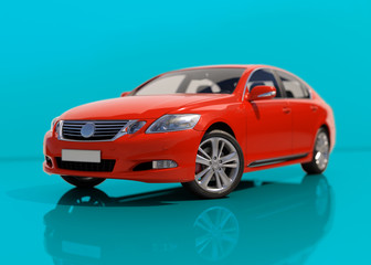 Obraz premium Modern Generic Sedan Car