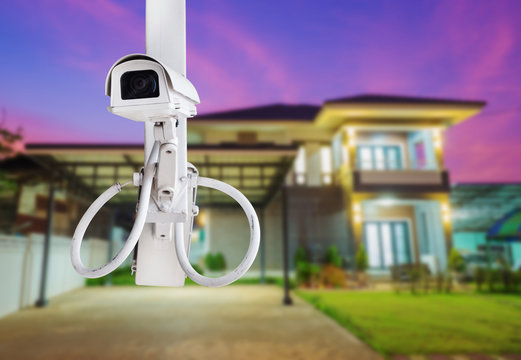 CCTV Camera surveillance with house
