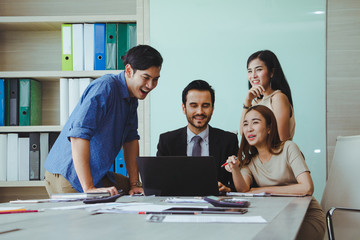 Business meeting of business people.