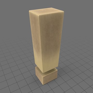 Wooden exclamation point