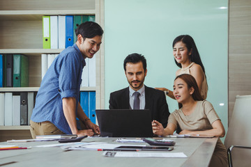 Business meeting of business people.