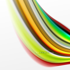 Fluid liquid mixing colors concept on light grey background, curve flow, trendy abstract layout template for business or technology presentation or web brochure cover, wallpaper