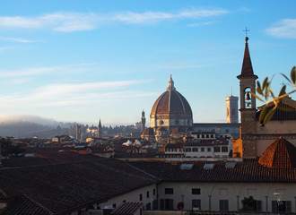 Winterliches Florenz am Morgen