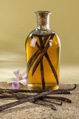 Vanilla essence Exotic and natural vanilla concentrate © LRafael