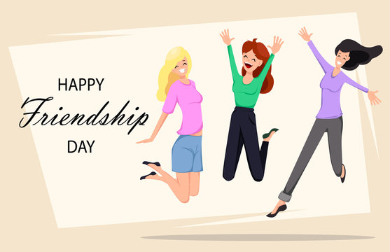 Happy Friendship day greeting card