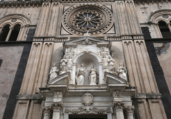Piazza del duomo of Acireale, sicily, Italy