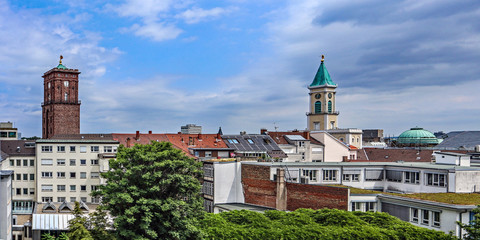 Blick über Karlsruhe