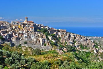 The village of Badolato, Calabria, Italy
