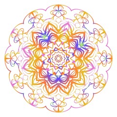 Beautiful Mandala. Vintage decorative elements. Hand drawn background. vector illustration.