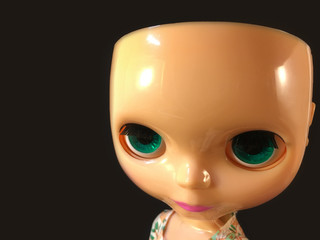Ghost Doll, scary scenes, doll and flowers
