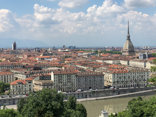 Obraz premium Panoramic of the city of Turin italy