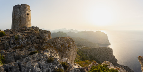Ancient Watchtower in the Sierra de Tramuntana of Mallorca