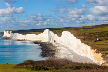 Seven sisters on the coast of Kent