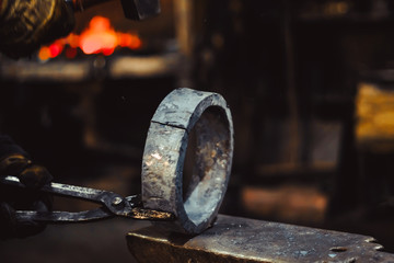 forged product at the forge