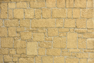 Stone wall. Brick texture. Old facade.