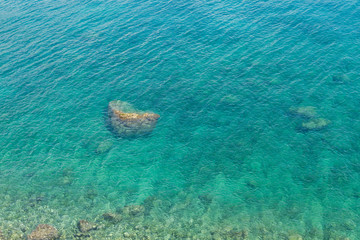 Mediterranean Sea turquoise color background in Kemer