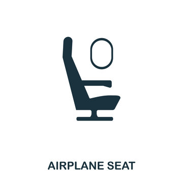 Airplane Seat icon. Line style icon design. UI. Illustration of airplane seat icon. Pictogram isolated on white. Ready to use in web design, apps, software, print.