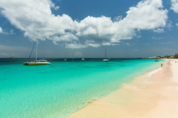 Fototapeta na wymiar The sunny tropical Caribbean island of Barbados