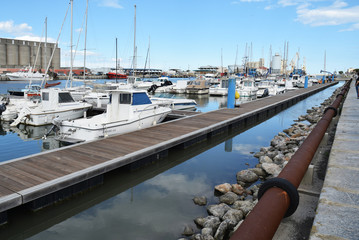 Le port de Port-la-Nouvelle, Aude, Languedoc, Occitanie.