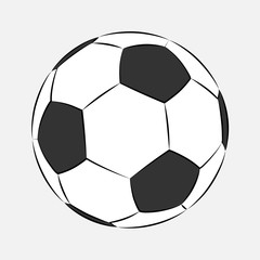 Football Soccer ball icon isolated on white background. Logo Vector Illustration. Cartoon stile. Football sports symbol, Championship soccer