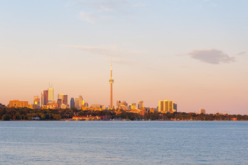 Lake Ontario in Toronto, Canada, with skyline