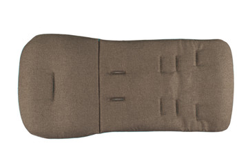 Mattress for a baby stroller on a white background.