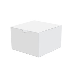 Blank of cardboard box for gift. Vector.