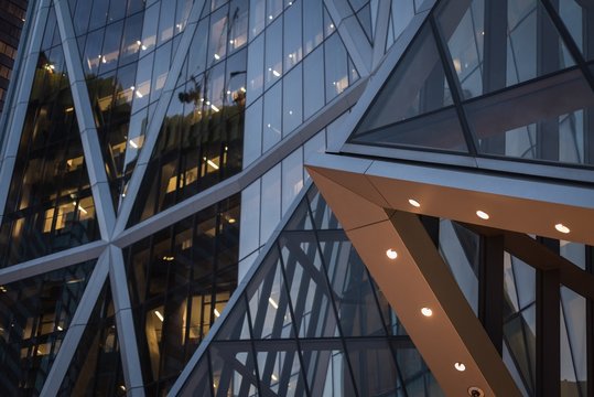 Exterior of modern building