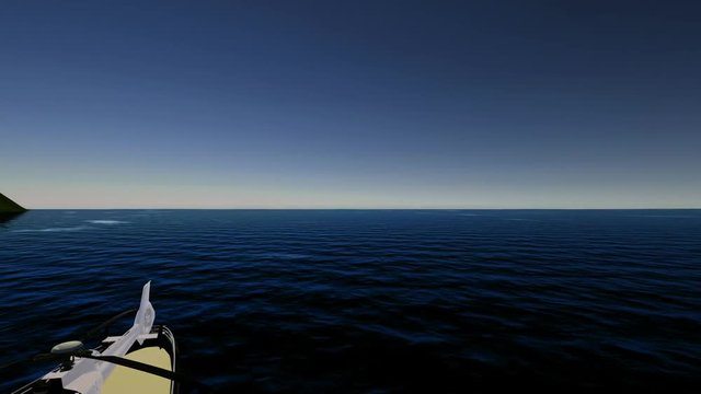 Extremely detailed and realistic high resolution 3D animation of a luxury Super Yacht