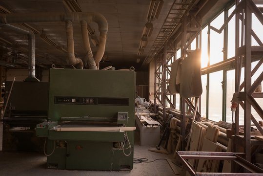 Vintage machine in workshop