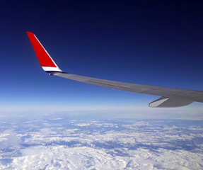 Fototapeta premium Flying over Norway's ranges
