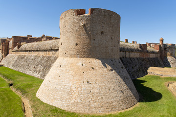 Fototapeta na wymiar Fort de Salses, in Salses-le-chateau, France