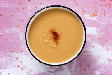 pumpkin and coconut puree.
