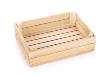 Empty wooden box