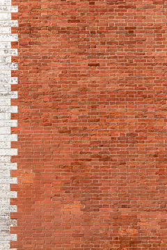 Old red brick background