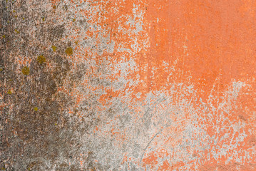 Wall fragment with scratches and cracks