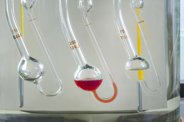 Laboratory Glassware  Oil density vials