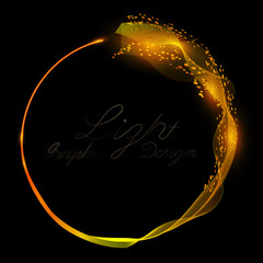 Abstract background, luminous swirling.